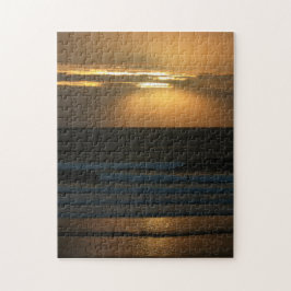 Surfen op zonsondergang in Polzeath Jigzaag Puzzle Legpuzzel