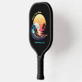 Surfen op zonsondergang pickleball paddle (Links)