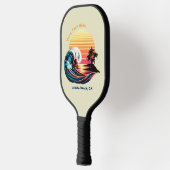 Surfen op zonsondergang pickleball paddle (Links)