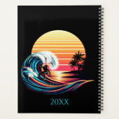 Surfen op zonsondergang planner (Achterkant)