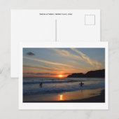 Surfen op zonsondergang: Shonan Coast, Japan Brief Briefkaart (Voorkant / Achterkant)