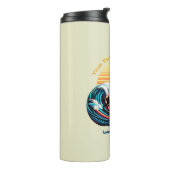 Surfen op zonsondergang thermosbeker (Gedraaid links)