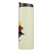 Surfen op zonsondergang thermosbeker (Geroteerd rechts)