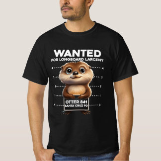 Surfen Otter 841 Gezocht voor Long Board Larceny F T-shirt