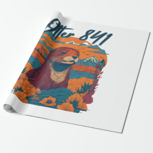 Surfen Otter 841 Otter My Way California Zee Otte Cadeaupapier