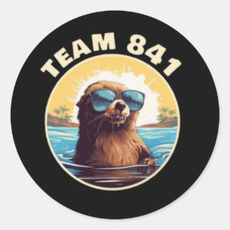 Surfen Otter 841 Otter My Way Californië Ronde Sticker
