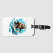 Surfen Otter 841 Otter My Way Dude California Ott Bagagelabel (Voorkant (horizontaal))