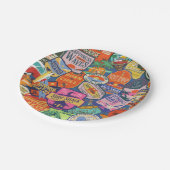 Surfen Papieren Bordje (Gekanteld)