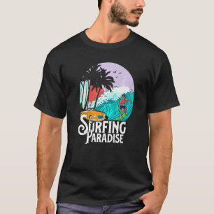 Surfen Paradise Beach Party Avontuur met golven T-shirt