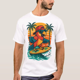 Surfen Parrot Tropical Vibes T-shirt