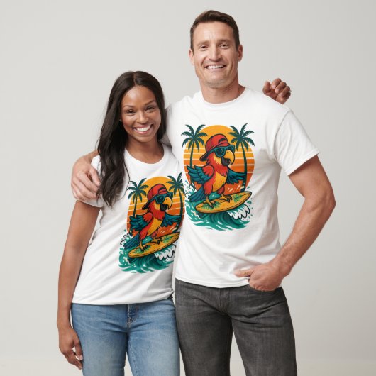 Surfen Parrot Tropical Vibes T-shirt (Unisex)