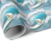Surfen Polar Beer Cadeaupapier (Rol Hoek)