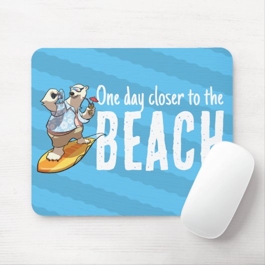 Surfen Polar Beer een dag dichter bij het strand Muismat (Met muis)