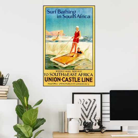  surfen poster (Thuiskantoor)