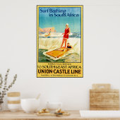 surfen poster (Keuken)