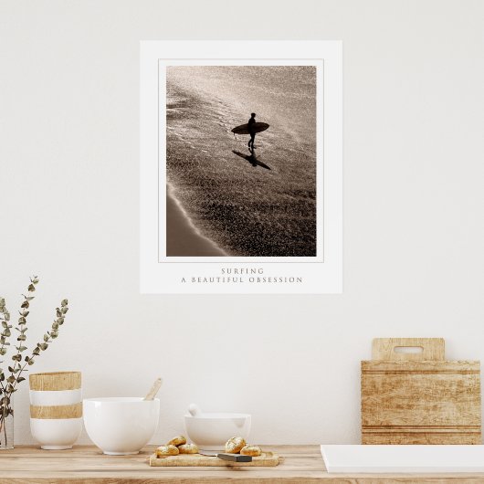 Surfen Poster (Keuken)