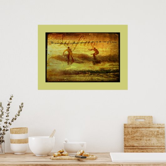 Surfen Poster (Keuken)