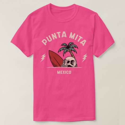 Surfen Punta Mita Mexico T-shirt (Design voorkant)