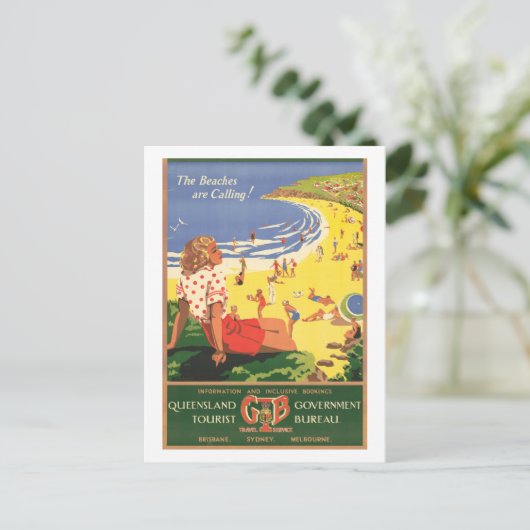 Surfen Resorts - Australië Briefkaart (Staand voorkant)