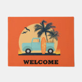 Surfen Retro deur mat (Voorkant)