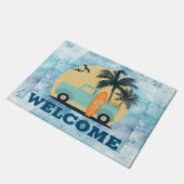 Surfen Retro deur mat (Schuin)