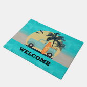 Surfen Retro deur mat (Schuin)