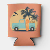 Surfen Retro Koelbox Blikjeskoeler (Voorkant)