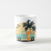 Surfen Retro Koffie Mok (Center)