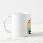 Surfen Retro Koffie Mok (Links)