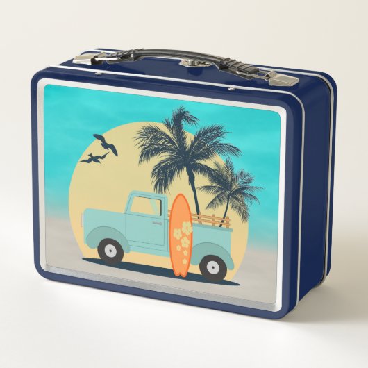 Surfen Retro Lunch Box (Achterkant)