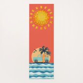 Surfen Retro Yoga Mat (Achterkant)