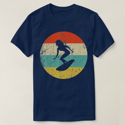 Surfen -  retrofer t-shirt (Design voorkant)