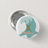 Surfen Ronde Button 3,2 Cm (Voorkant /achterkant)