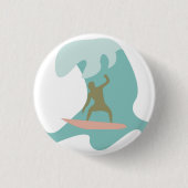 Surfen Ronde Button 3,2 Cm (Voorkant)