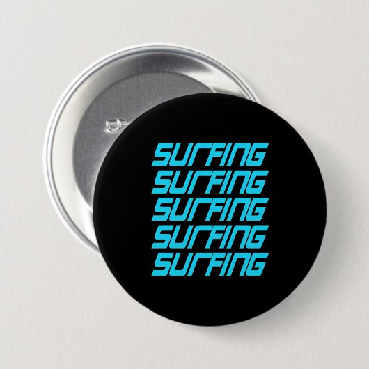Surfen Ronde Button 7,6 Cm (Voorkant /achterkant)