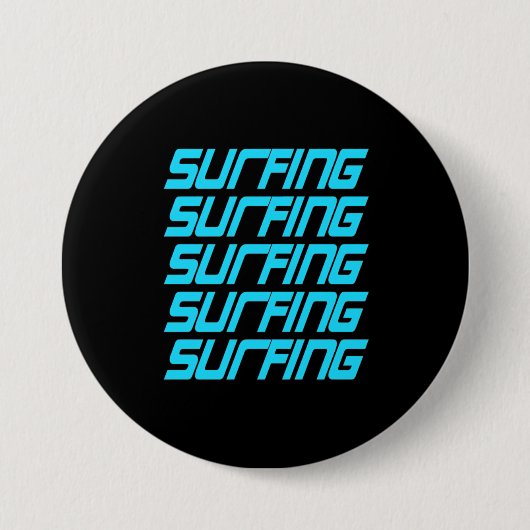 Surfen Ronde Button 7,6 Cm (Voorkant)