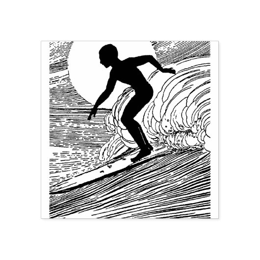  surfen rubberstempel (Afrduk)