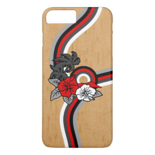 Surfen Safari Faux Wood Hawaiian Surfboard iPhone 8/7 Plus Hoesje
