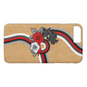 Surfen Safari Faux Wood Hawaiian Surfboard Case-Mate iPhone Case (Achterkant (Horizontaal))