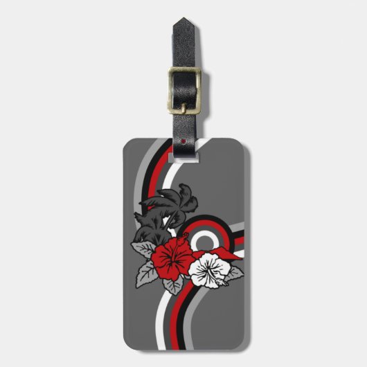 Surfen Safari Hawaïaanse Bagagelabels (Voorkant verticaal)