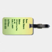 Surfen Safari Hawaiian Retro Bagagelabels (Achterkant horizontaal)