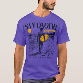  Surfen San Onofre California Retro Surfer T-shirt