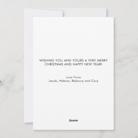 Surfen Santa Beach Kerstvakantie Kaart (Achterkant)