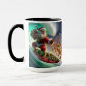 Surfen Santa Komt naar de stad Christmas Coffee Mo Mok (Links)