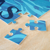 Surfen Santa Merry Kerstpuzzel Legpuzzel (Zijkant)