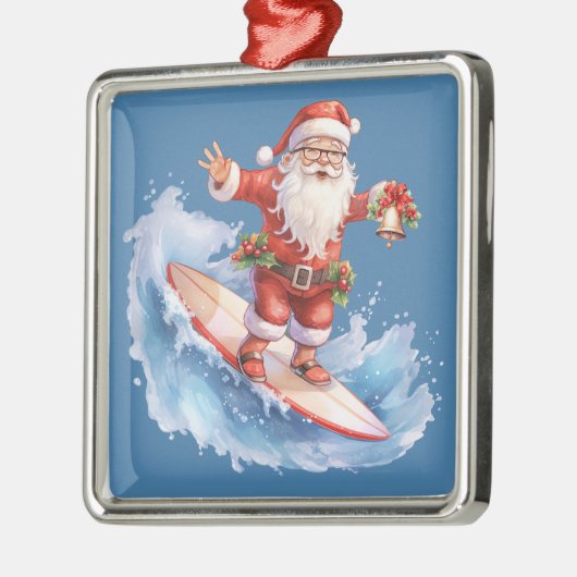 Surfen Santa Ornament (Links)
