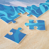 Surfen Santa Puzzel Legpuzzel (Zijkant)