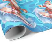 Surfen Santa Wrapping Papier (Rol Hoek)