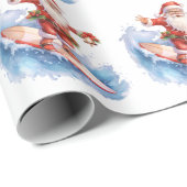 Surfen Santa Wrapping Papier (Rol Hoek)