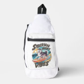 Surfen Siberische Husky veroveren tropische zwelli Sling Bag (Voorkant)